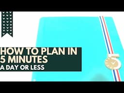 How to Plan Your Day in 5 Minutes or Less | Amazon Planner Flip Through