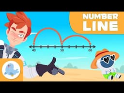 LEARN to SUBTRACT Using a NUMBER LINE 🚀 FUN Method for Kids 🤩