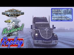 Frosty Winter Driving American Truck Simulator Members Stream Replay