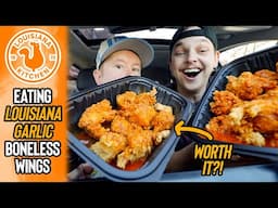 We Had A Cringey Drive-Thru Experience at Popeyes While Ordering Louisiana Garlic Wings 🍗🚗