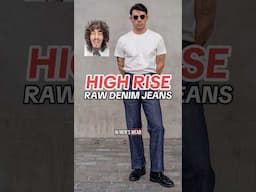 HIGH RISE JEANS #rawdenim #denim #menswear #mensfashion #streetwear #fashion #style #shorts #jeans