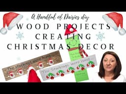 Using Leftover wood to create Christmas Decor | Stocking Hanger