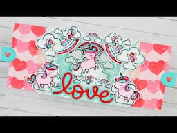 Valentine's Ta-Da Diorama card with Marine