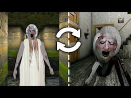 Granny 1.8.2 Slendrina's Mom Inside Sewer Vs Spider Mom Inside House Full Gameplay | Game Definition