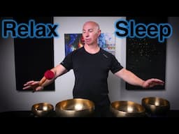 Qi Gong Relaxation Meditation for Balance - Healing Sleep ASMR - Tibetan Singing Bowls