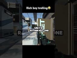 Rich boy trolling😭 #cod #funnymoments