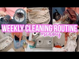 WEEKLY CLEANING ROUTINE // STAY AT HOME MOM CLEANING MOTIVATION // BECKY MOSS // CLEAN WITH ME 2025