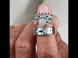 Blue Sapphire Engagement Rings and Wedding Bands