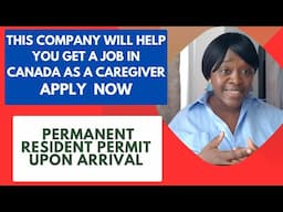 This company will help you get a job as a caregiver in Canada, Apply Now