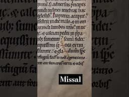 Missal Fragment with stitch in it