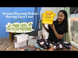 KREASI BARANG BEKAS BARENG ZARA CUTE | Ubah Tas Kertas Belanjaan jadi Bingkisan dan Box Organizer