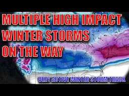 Multiple Winter Storms Expected Over The Next 7-10 Days! Rounds Of Heavy Snow & Ice!