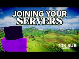 Joining my Subscribers' Minecraft Servers LIVE | 70K Special