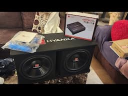 H YANKA SKP-D12M 1200W Dual 12" Car Subwoofer Enclosure Kit