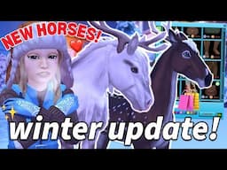 *NEW* WINTER MAGICAL HORSES & WINTER VILLAGE RELEASED!! STAR STABLE UPDATE!!