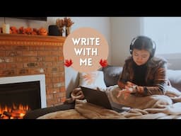 Write With Me Productivity Vlog | Cozy, ASMR Fall Vibes 🍁