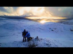 INCREDIBLE Views Across The Isle Of Skye In The Snow - Hiking The Hill Behind Our Cottage -  Ep105