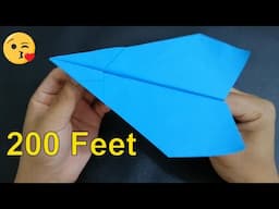 How To Make A Crazy Paper Airplane || How To Fold A Paper Airplane That Flies Far (Full HD)