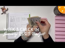 Week 3 Check In | January 2025 Budget | Inconsistent Income | College Student | 25 Year Old