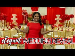 Elegant Red and Gold Wedding Decor Reveal: Finding Love Again Part 2