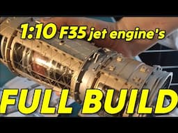 Building the ULTIMATE $800 F35 Fighter Jet Engine 1:10 Kit - Perfect for Beginners and DIYers