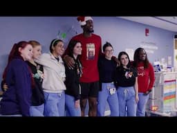 Bam Adebayo's Holidays Visit to Nicklaus Children's Hospital