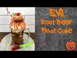 Halloween Cake Ideas | Evil Root Beer Float Cake