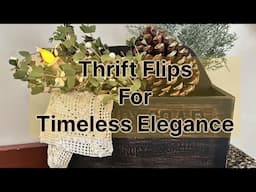 Creating Timeless Elegance on a Budget with Thrift Flips - Adding Christmas Decorations