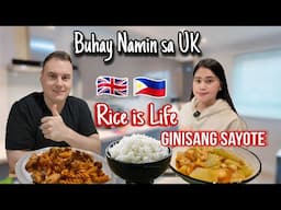 Kumain Kaya Ng Ginisang Sayote | Rice is Life | Filipina British Family Life In UK | Filipino Food