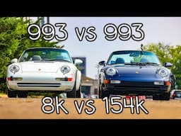 Porsche 911 993 with 8,000 miles compare to 154,000 miles