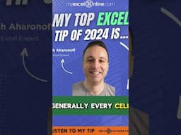 🎙 Josh Aharonoff top Excel Tip! #excelmvp  https://join.myexcelonline.com/one-dollar-trial-website/