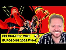 🇧🇪 Eurovision 2025 🇧🇪 : Eurosong 2025 Belgium Final Reaction – Red Sebastian "Strobe Lights" & Faves