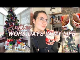 Working Mom Vlogmas Days | Work, Make Winter baskets, Gift prep haul, Christmas Tree Decor