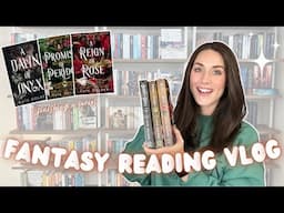 finish a romantasy series with me| fantasy romance reading vlog📖✨🐉