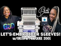 Live: Let's Embroider Sleeves with our Ricoma Marquee 2001