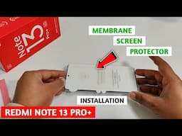 How To Apply Screen Protector on Redmi Note 14 Pro Plus | Screen Membrane For Redmi Note 14 Pro Plus