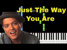 Bruno Mars  Just The Way You Are  EASY Piano Tutorial by Franco  Synthesia