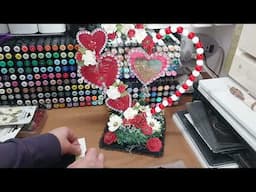 Anna Griffin Kirigami Heart dies, let's make a paper Valentine table center piece.