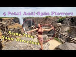 Four Petal Anti-Spin Flowers - Hooping Flowers Tutorial