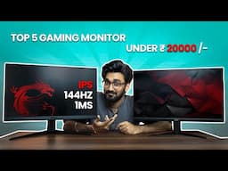 Top 5 Gaming Monitors Under Rs20000 | Best Deals | IPS 144hz | HINDI