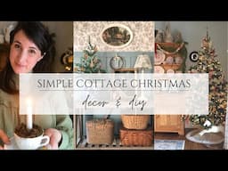 Simple Cottage Christmas - Peaceful, Natural Christmas Decor - Timeless Country Cottage Christmas