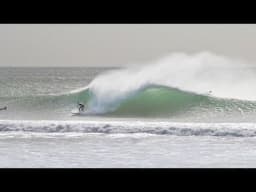 Attempting to surf in 80mph Gale Force winds! - Huntington Beach