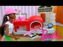 مطبخ باربي تحضير البيتزا الشهية ألعاب بنات Barbie Pizza Chef Doll