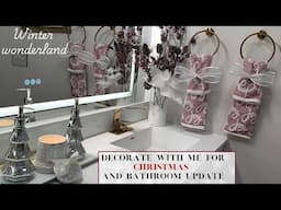 Simple Tricks to Create a STUNNING Bathroom and Christmas Decor Combo | Master Bathroom Update