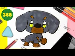 How to Draw a Cute dog Step by Step – Kawaii Drawing Tutorial