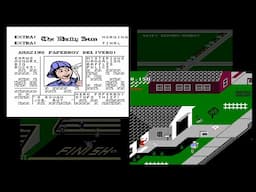 Paperboy - full playthrough - by Eastridge / Mindscape, 1988 - NES - Nintendo Entertainment System