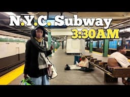 BIZARRE 330AM NYC SUBWAY Walk 4K (West 4th Street Station) JANUARY 2025 🇺🇸