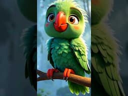 Main Tota Parrot Rhymes, मैं तोता मैं तोता, Nursery Rhyme for Kids, Birds Song #shortsforkids #viral