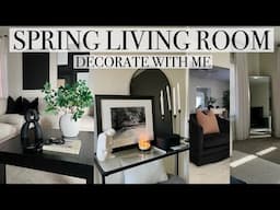 LIVING ROOM MAKEOVER | SPRING DECORATE WITH ME | NEW CUSTOM CURTAINS |MODERN HOME | DECORATING IDEAS