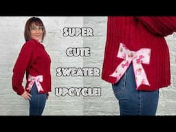 How To Add A Trendy Side Bow Applique To Any Sweater!